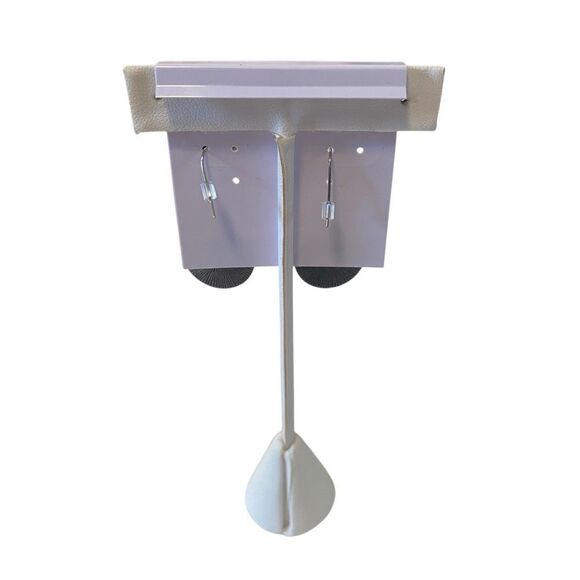 Funky Colorful Dangle Earrings in Purple & Green. - Picture 5 of 6